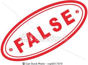 false